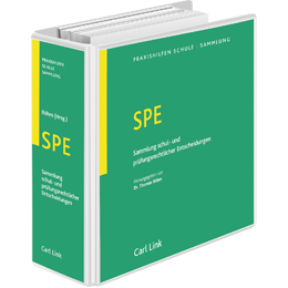SPE Sammlung schul- und prüfungsrechtlicher Entscheidungen