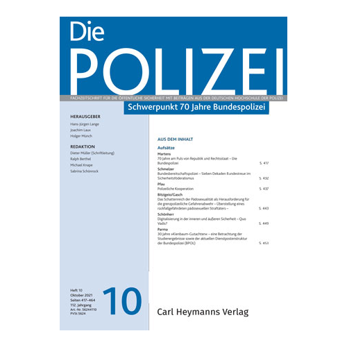 Die Polizei - Heft 10|2021