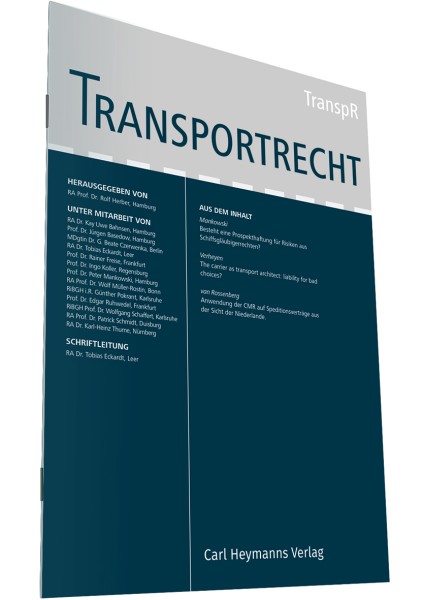 Transportrecht - Heft 1|2024