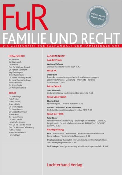 FuR - Familie und Recht - Heft 4|2023