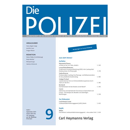 Die Polizei - Heft 9|2021