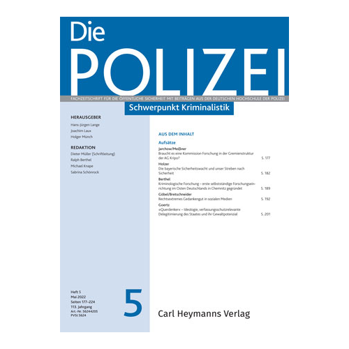 Die Polizei - Heft 5|2022