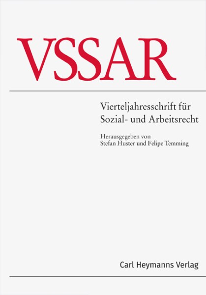 VSSAR - Vierteljahresschrift für Sozial- und Arbeitsrecht - Heft 1|2022