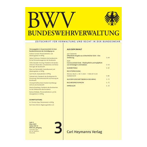 Bundeswehrverwaltung - Heft 3|2021