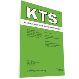 KTS - Zeitschrift für Insolvenzrecht