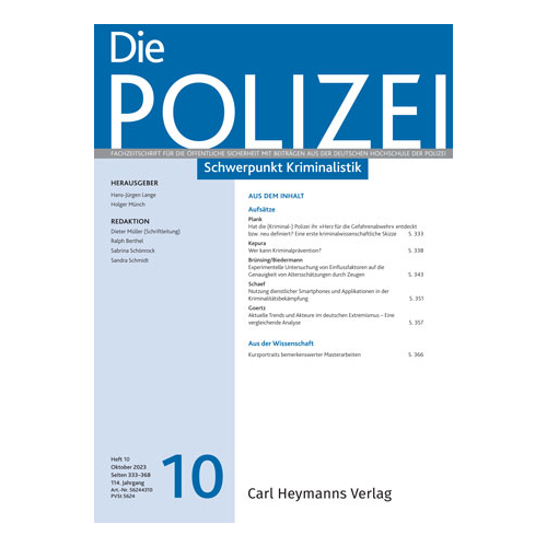 Die Polizei - Heft 10|2023