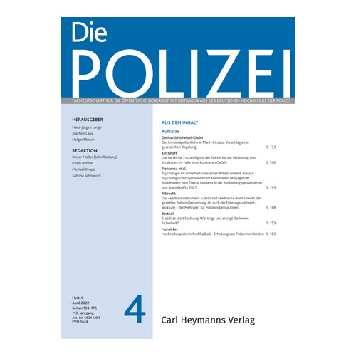 Die Polizei - Heft 4|2022