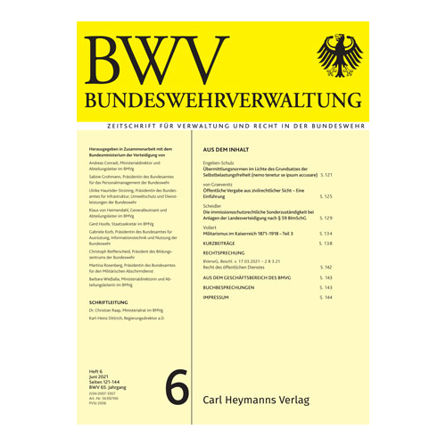 Bundeswehrverwaltung - Heft 6|2021