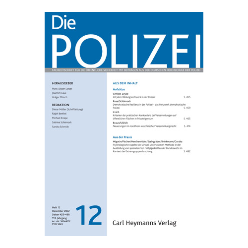Die Polizei - Heft 12|2022