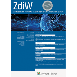 ZdiW - Zeitschrift für das Recht der digitalen Wirtschaft
