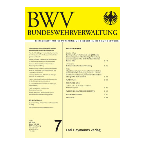 Bundeswehrverwaltung - Heft 7|2023