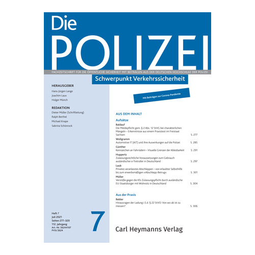 Die Polizei - Heft 7|2021