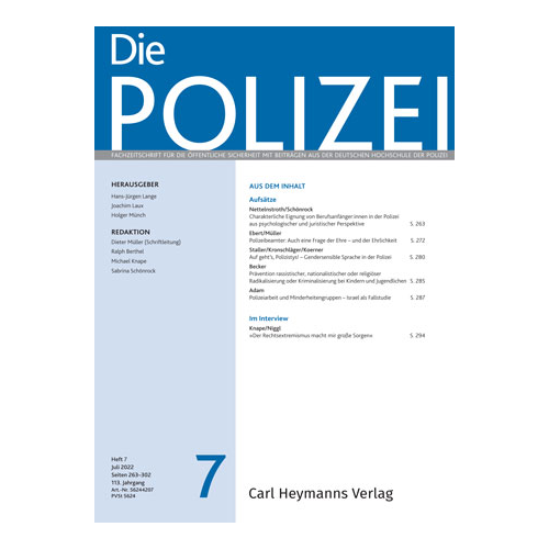 Die Polizei - Heft 7|2022