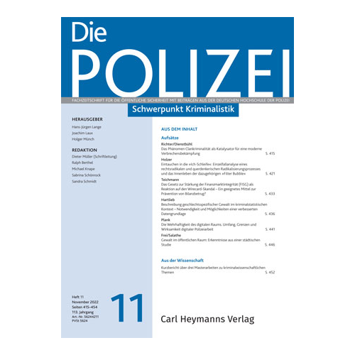 Die Polizei - Heft 11|2022
