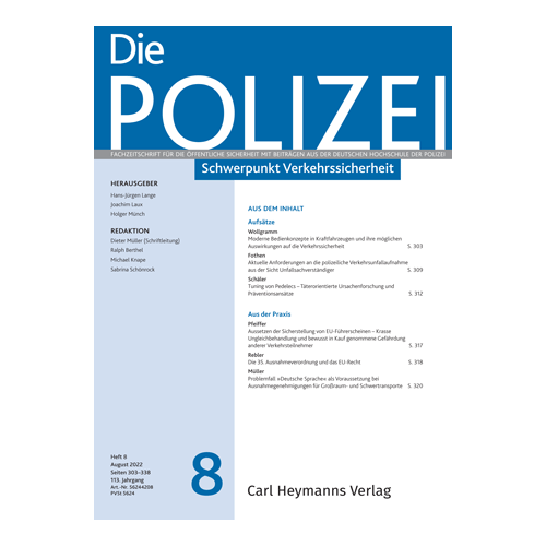 Die Polizei - Heft 8|2022