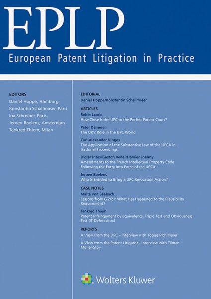 EPLP - European Patent Litigation in Practice